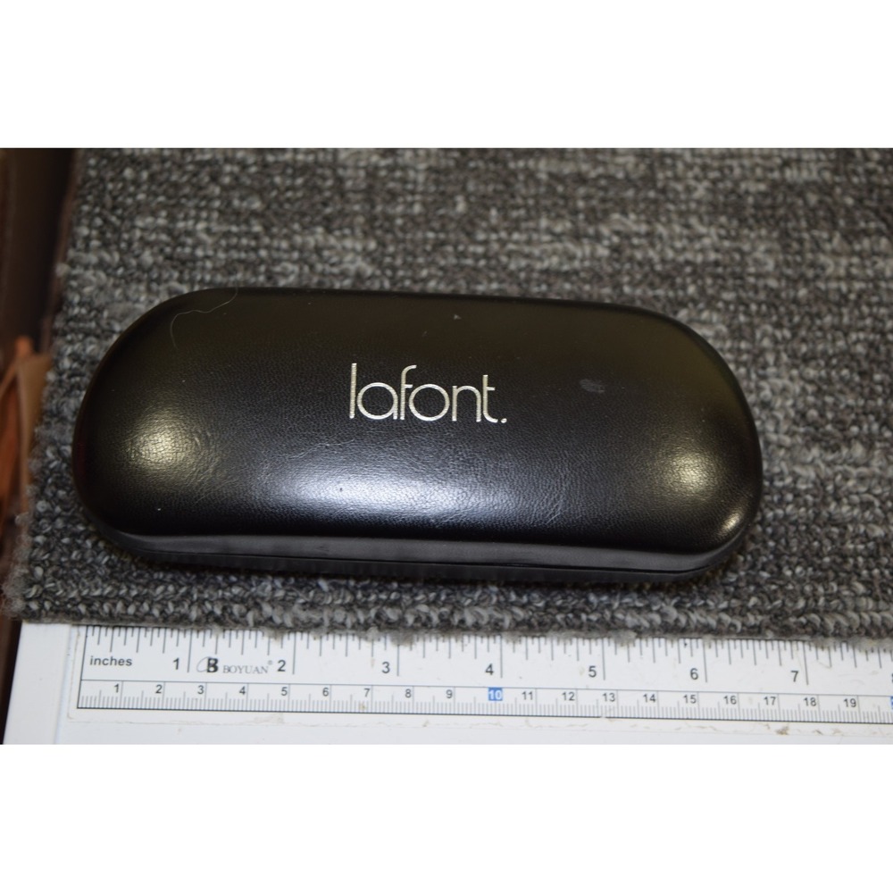 Lafont Eyeglasses Hard Clam Shell Case Black